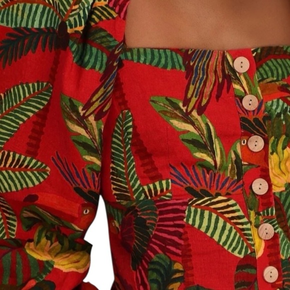 Farm Rio Forest Birds Romper - Picture 3 of 15